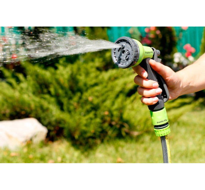 Пістолет для поливу пластиковий Presto-PS насадка на шланг (7202G)