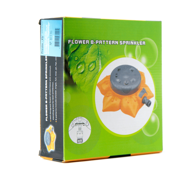 Presto-PS Sunflower 8111G Multi-Function Sprinkler – 8 Irrigation Modes