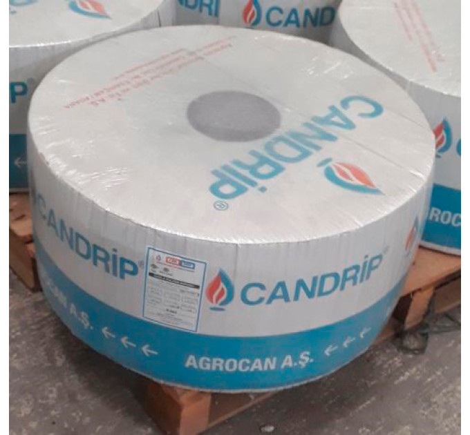 Емітерна стрічка для крапельного поливу CANDRIP 6 mil 20 см 1 л/год, 2500 м (Туреччина)