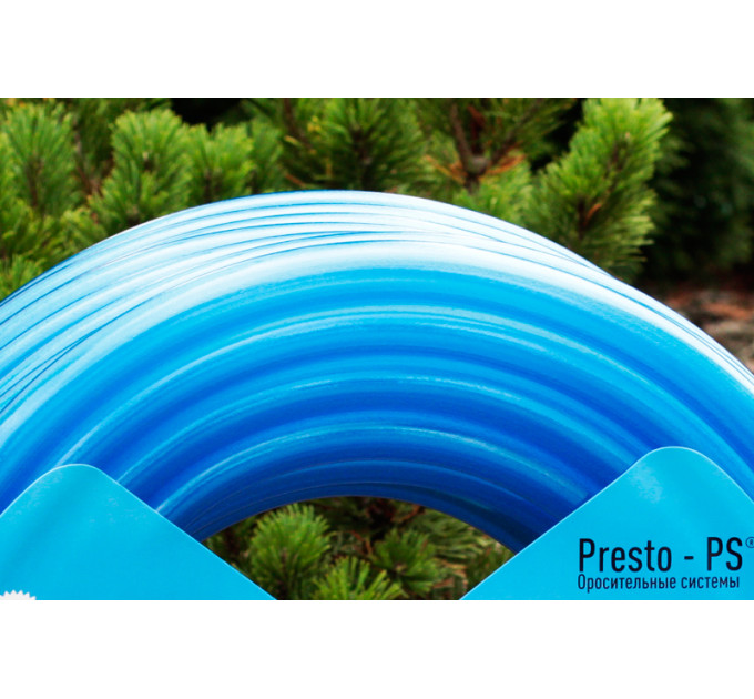 Шланг поливальний Presto-PS силікон садовий Caramel (синій) діаметр 3/4 дюйма, довжина 50 м (CAR B-3/4 50)