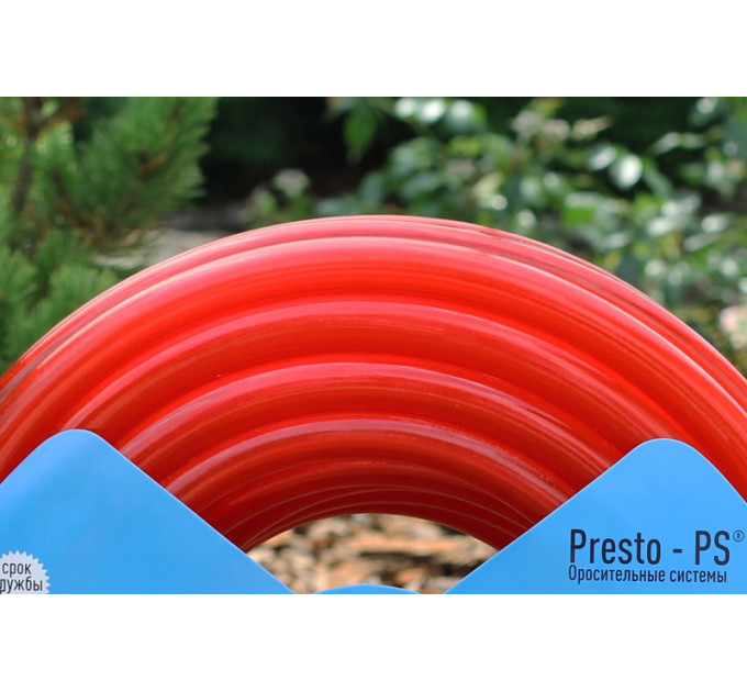 Шланг поливальний Presto-PS силікон садовий Caramel (червоний) діаметр 1/2 дюйма, довжина 50 м (CAR R-1/2 50)